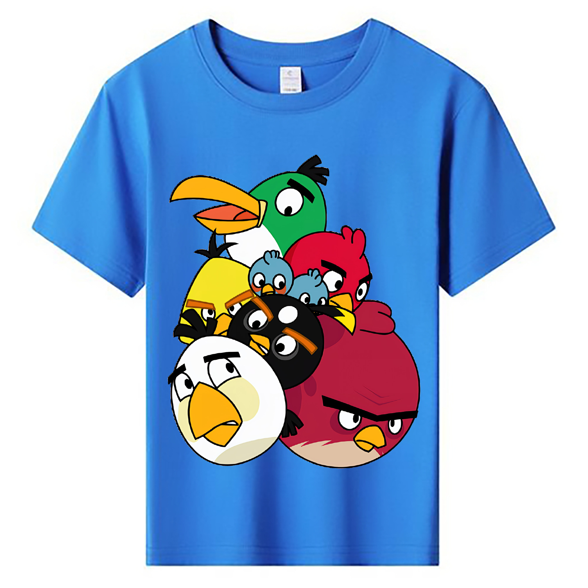 （画像用） Angry Birds アングリーバード 綿100％キッズTシャツ（フロントプリント）